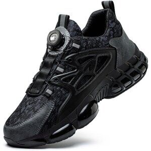Men Steel Toe Work Sneakers Lightweight Composite Safety Tennis Shoes